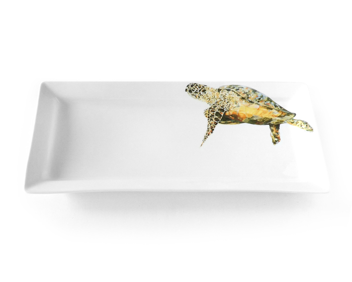 "Doreen's Turtle" Rectangle platter