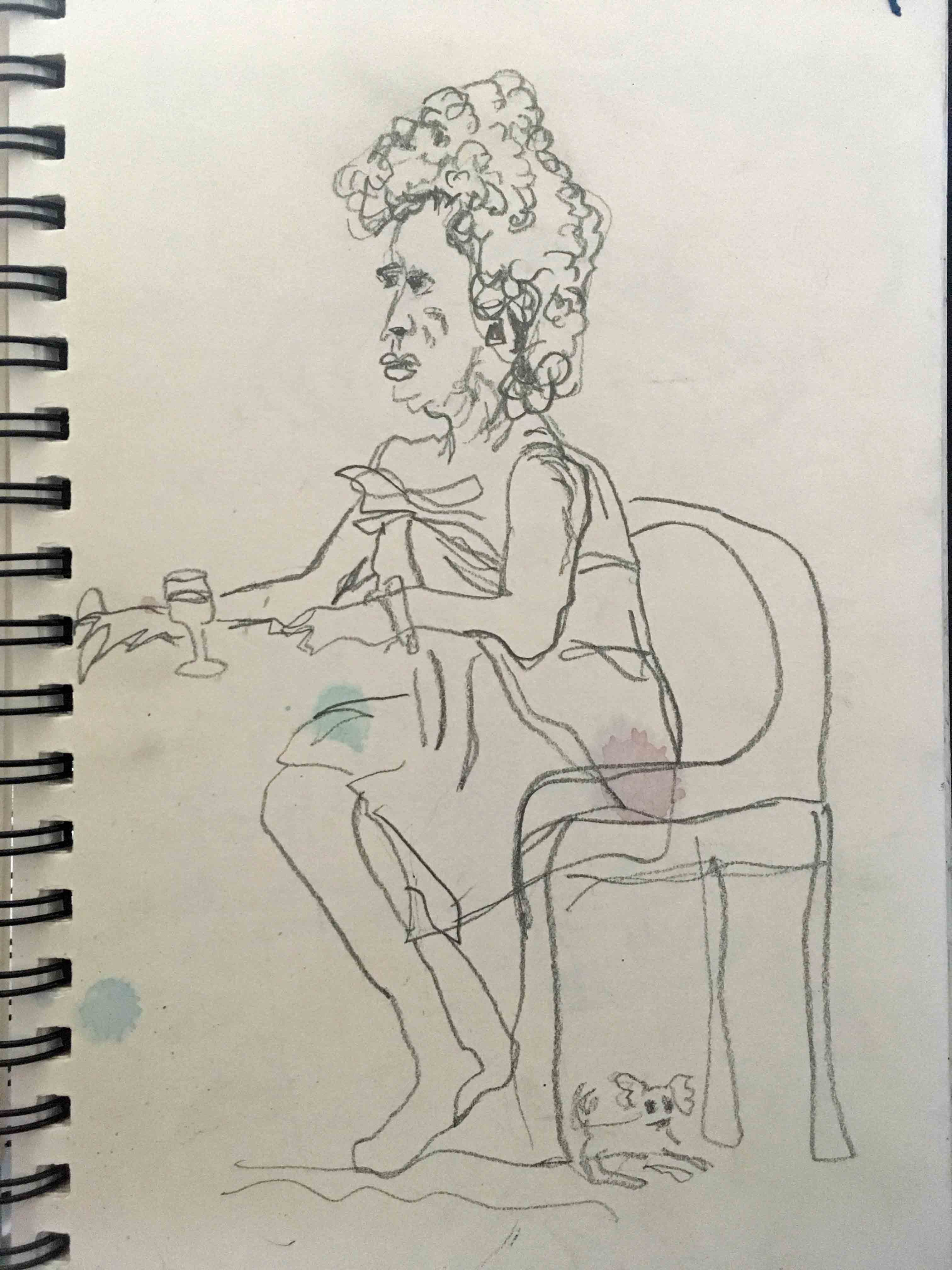 Mujer. Perrito. Playa. Mar. - Image 2